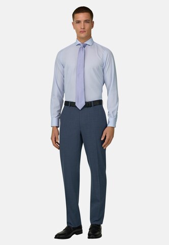 Coupe slim Pantalon à plis 'B ARIA' Boggi Milano en bleu