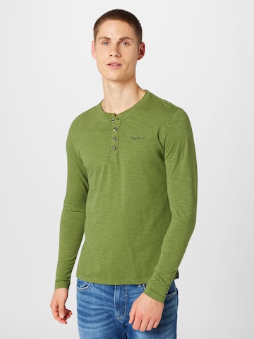 Pepe Jeans Μπλουζάκι 'THANE' σε πράσινο: μπροστά