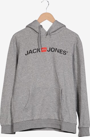 JACK & JONES Kapuzenpullover L in Grau: Vorderseite