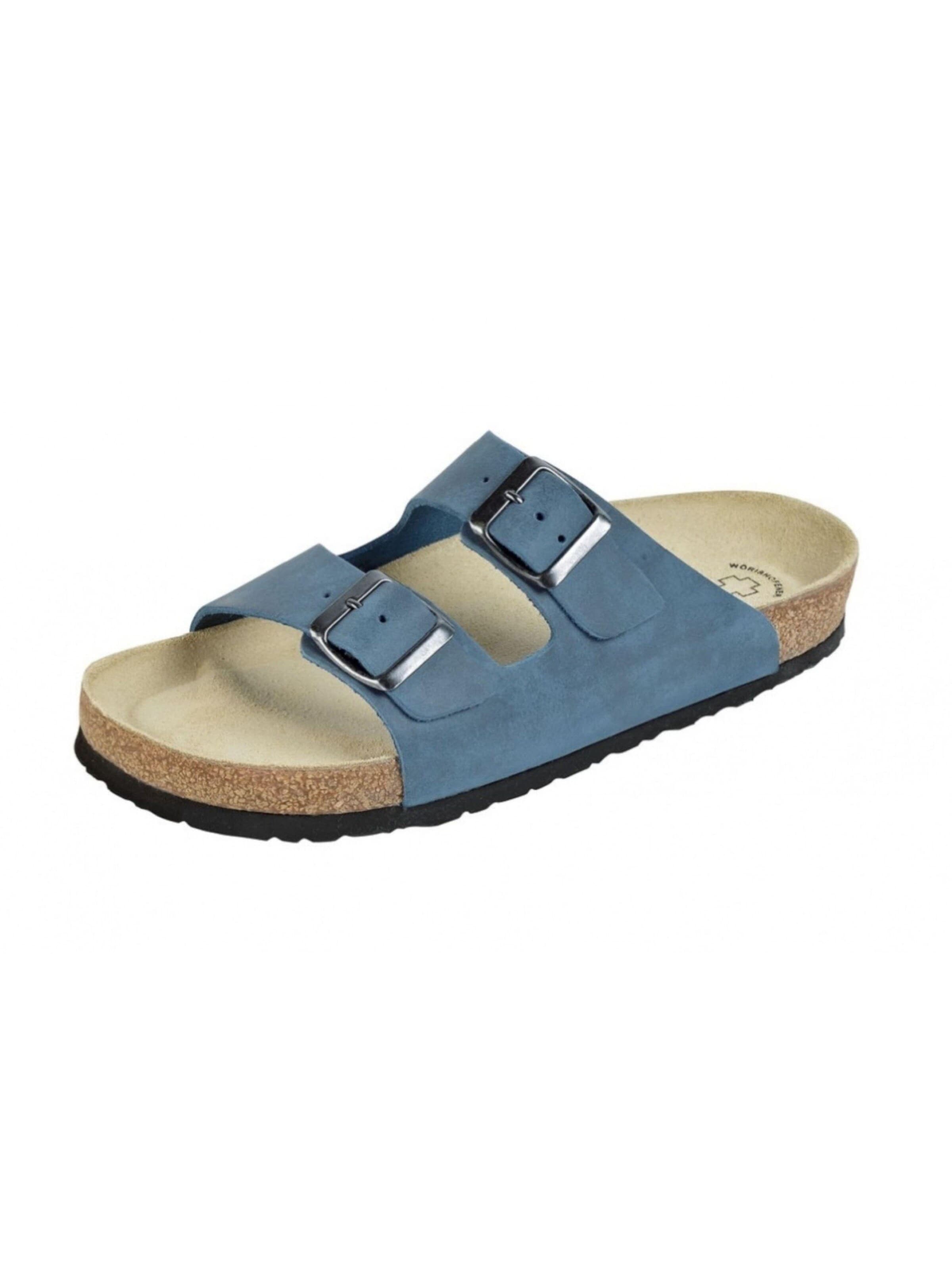 Weeger Sandals 'Bio Pantol. Art. 41110-30' in Blue: front