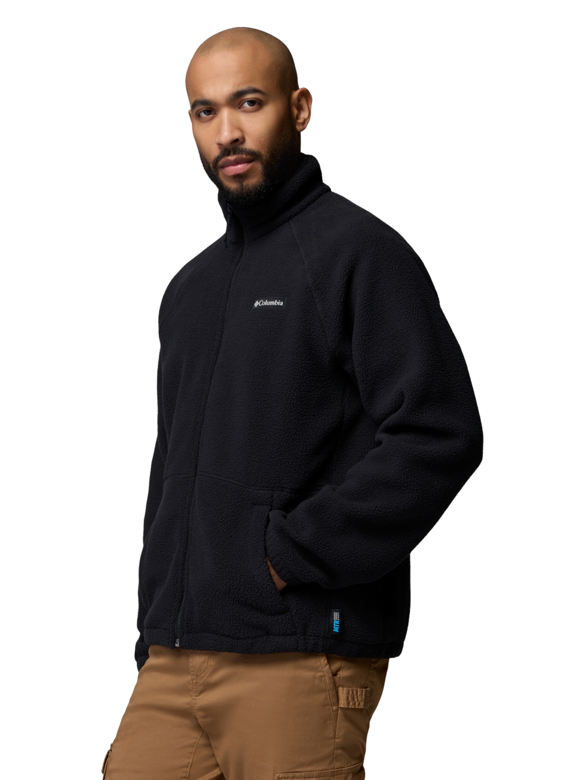 COLUMBIA Fleece jas 'Columbia Timber Crest Full Zip Fleece' in Zwart