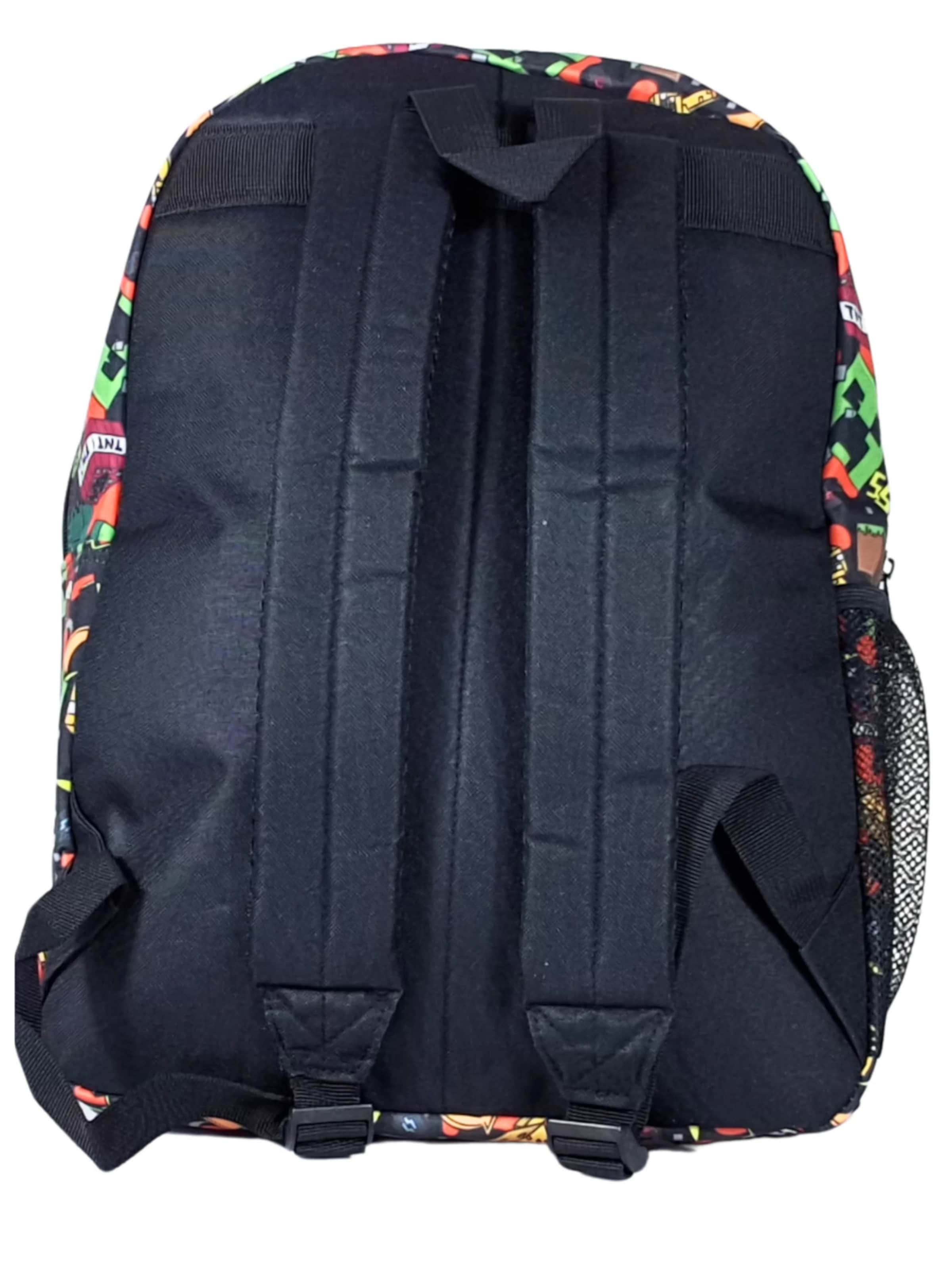 Minecraft Backpack 'Minecraft Backpack Kids – Creeper – Black/Green – School Bag with Laptop Compartment' in Green