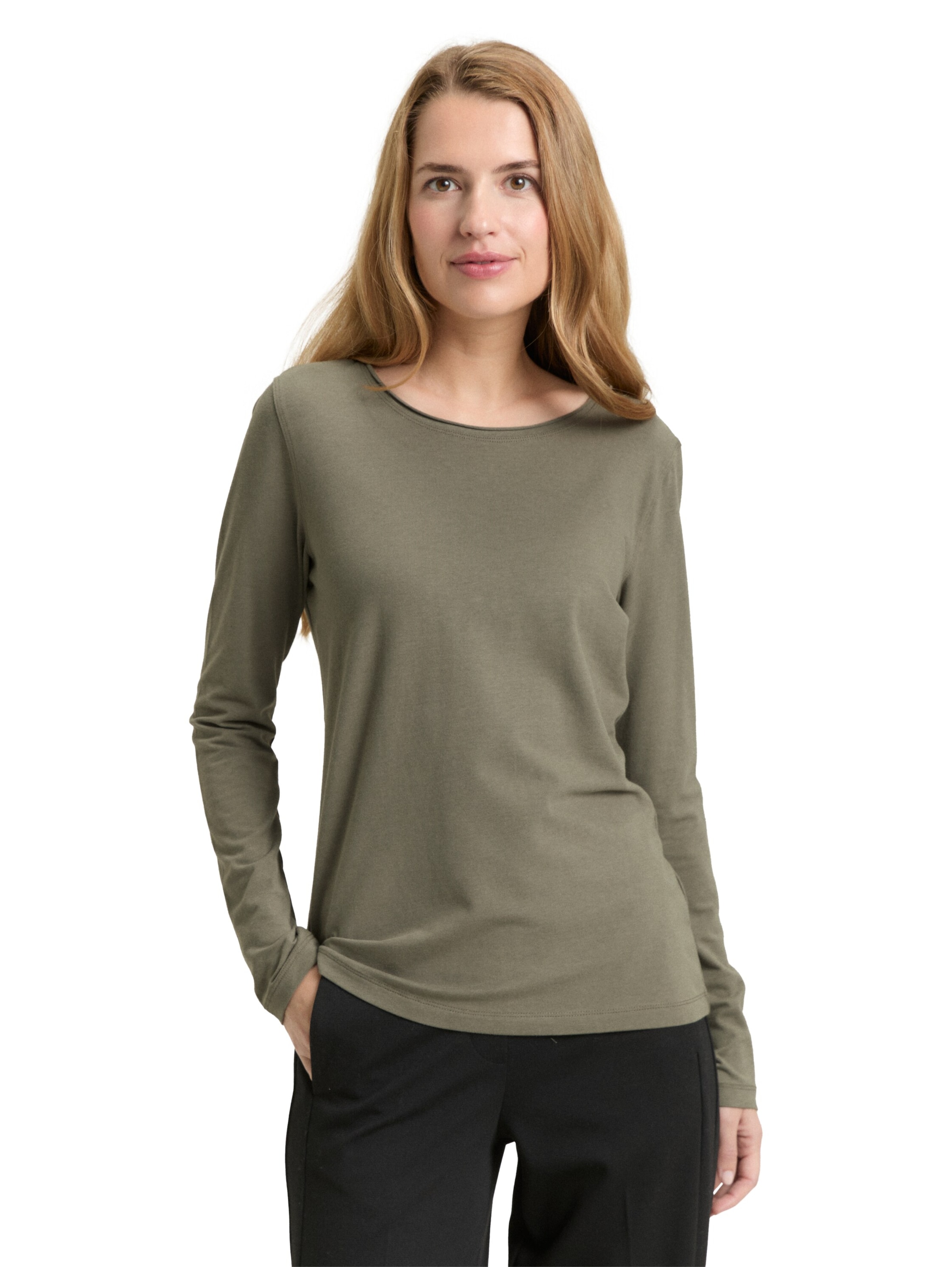 TOM TAILOR Majica | zelena barva: sprednja stran