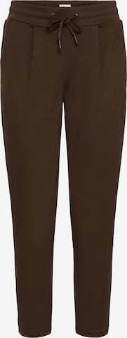 ICHI Tapered Laskoshousut 'ICHKate' värissä ruskea: etupuoli