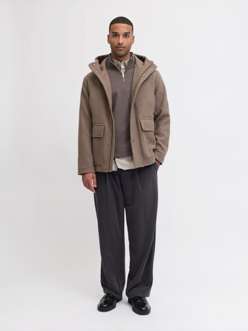 JACK & JONES Sveter 'JJEEMIL' - Hnedá