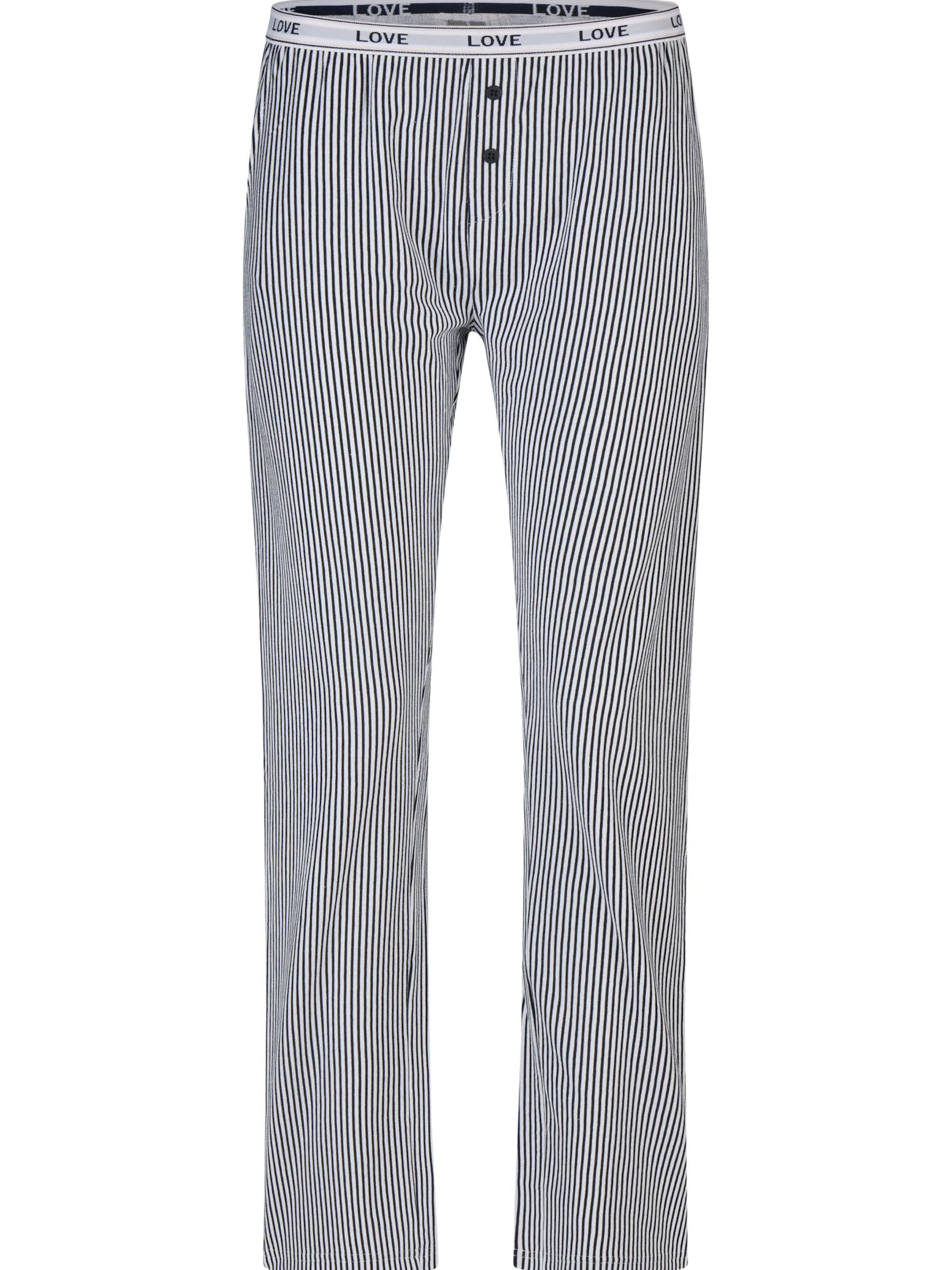 By Louise Pyjama 'By Louise Dames Pyjama Set Lang' in Blauw