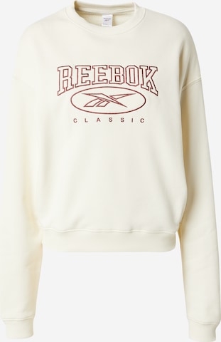 Reebok Sudadera en Blanco Lana ABOUT YOU