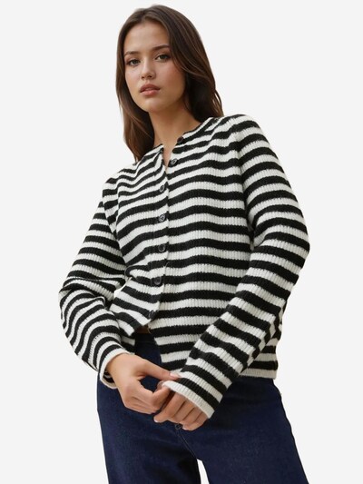 Hiccup Knit Cardigan in S in Black / White, Item view