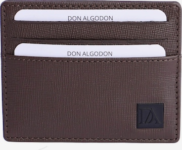 Don Algodon - Cartera 'Tarjetero para hombre Marco de piel con protección RFID' en marrón: frente