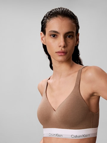 Bustieră Sutien de la Calvin Klein Underwear pe maro