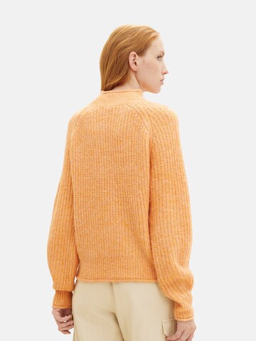 TOM TAILOR DENIM Pullover in Orange