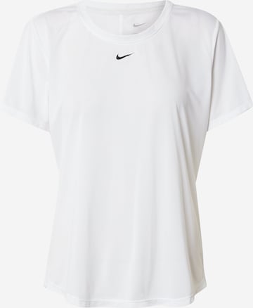 T-shirt fonctionnel NIKE en blanc : devant