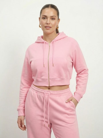 Veste de survêtement CITA MAASS en rose : devant