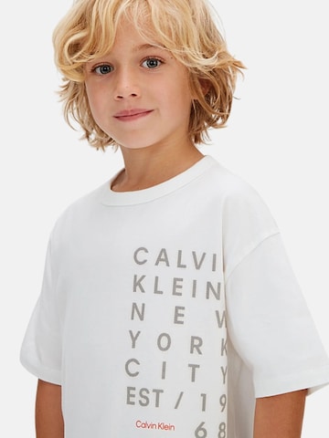 T-Shirt Calvin Klein Kids en blanc