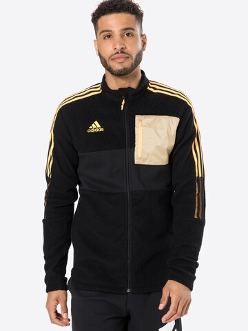 ADIDAS PERFORMANCE Sportsweatvest in Zwart: voorkant