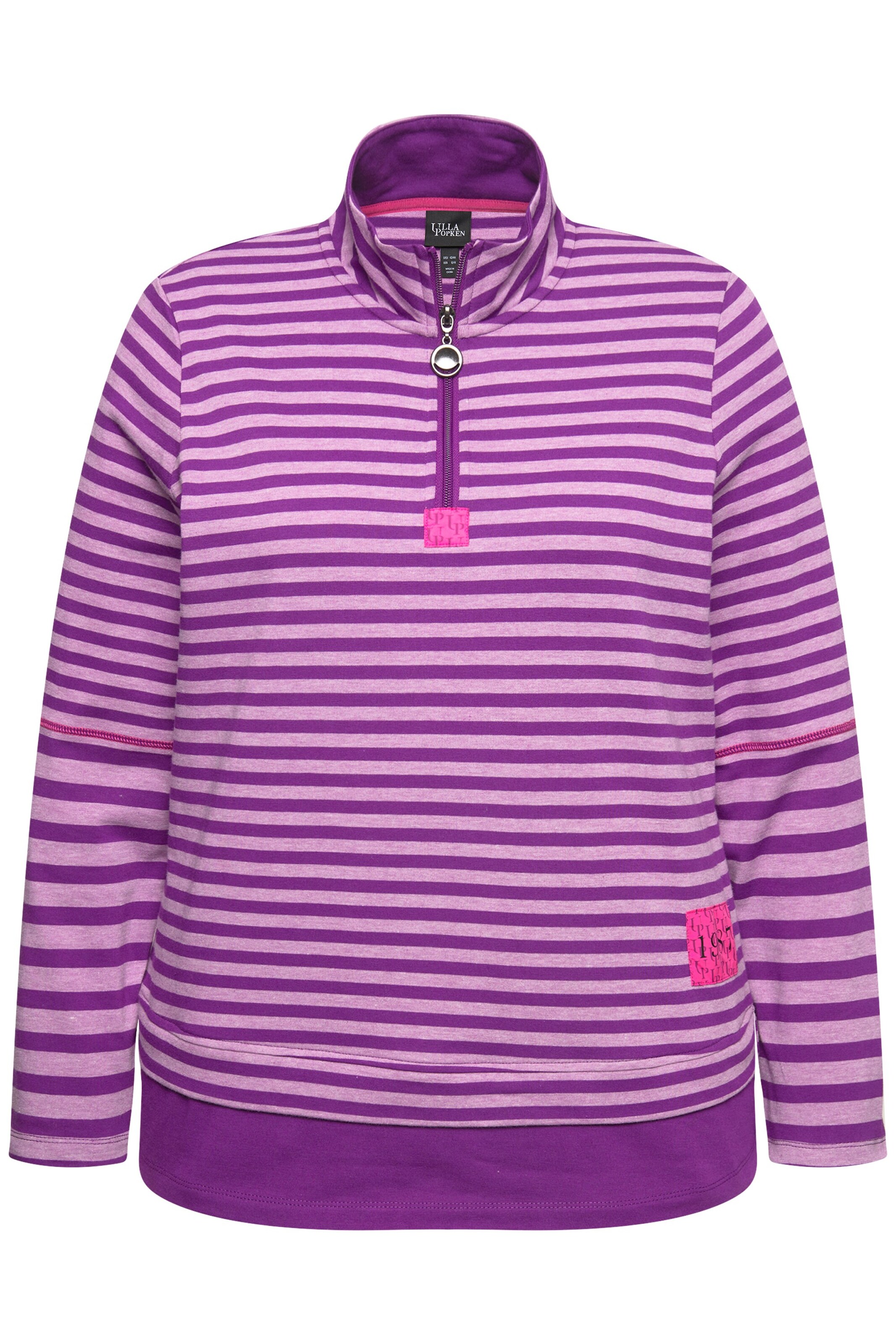 Ulla Popken Shirt in Roze: voorkant