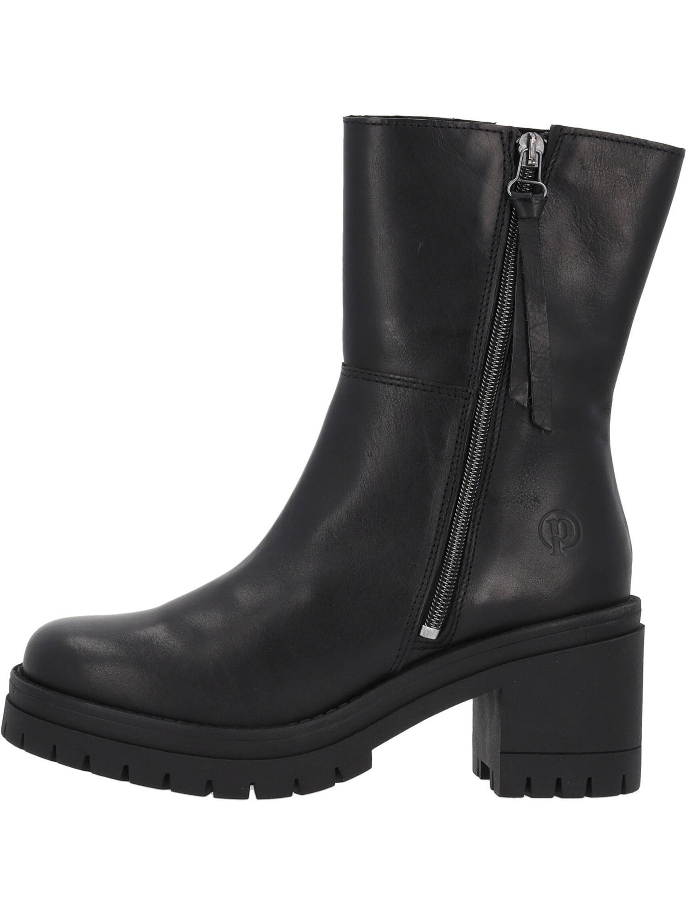 Palado Enkellaarsjes 'Kornat' in Zwart