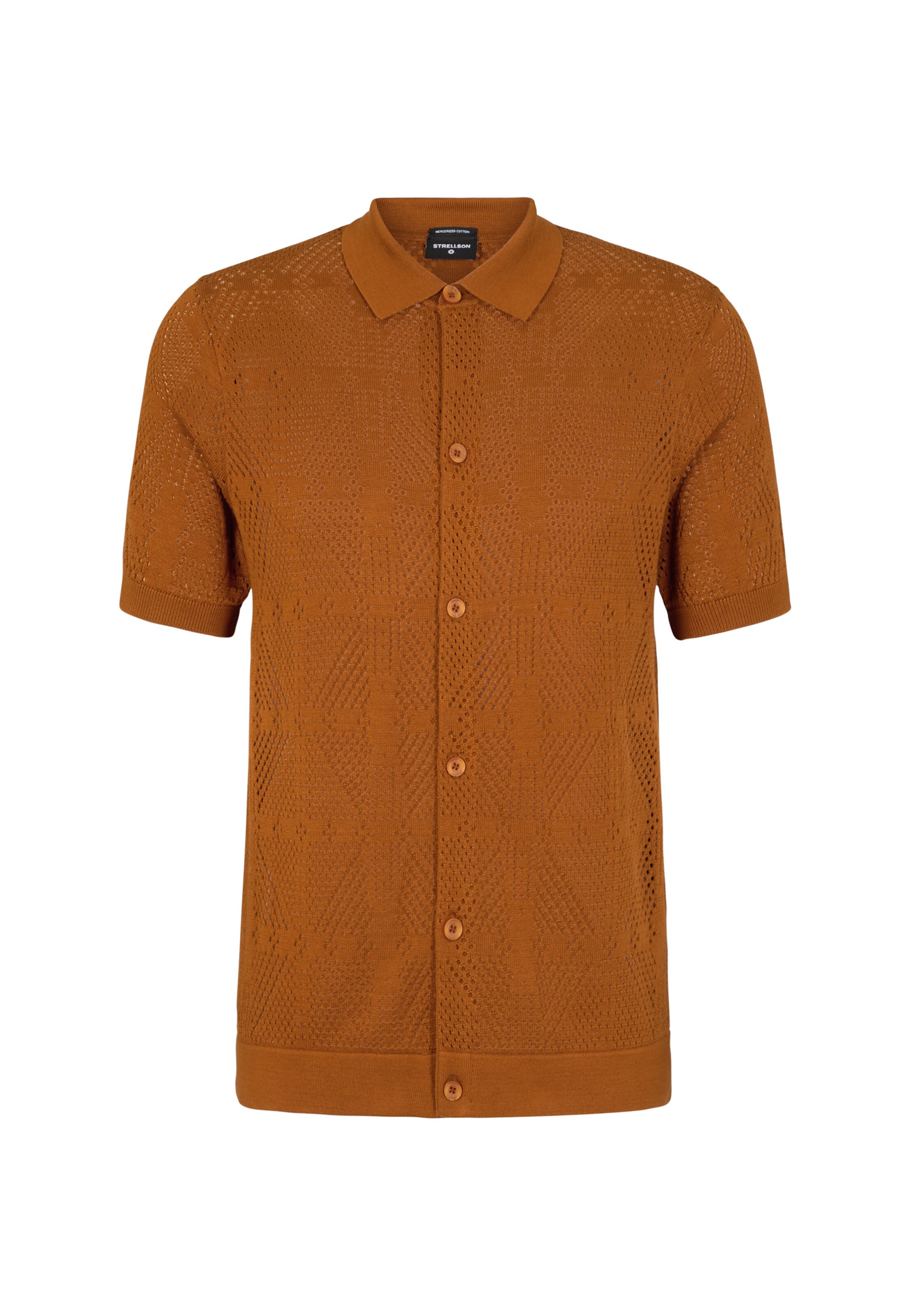 STRELLSON Regular fit Button Up Shirt ' Adrian ' in Brown