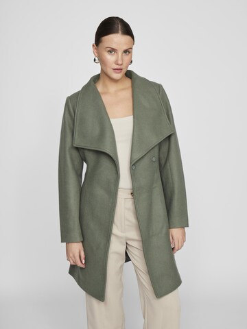 VILA Between-seasons coat in Green: front