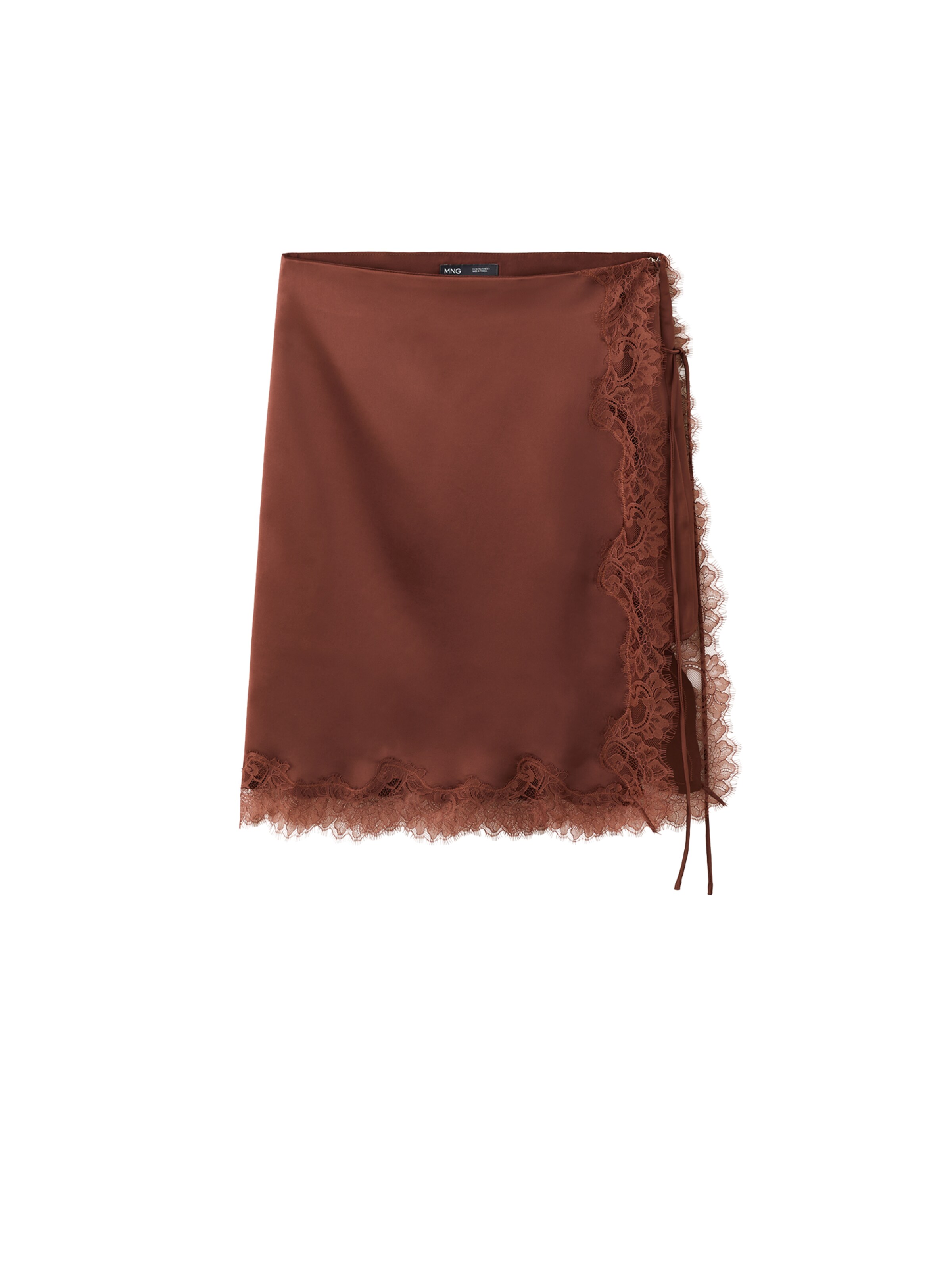 MANGOSuknja - smeđa boja: prednji dio