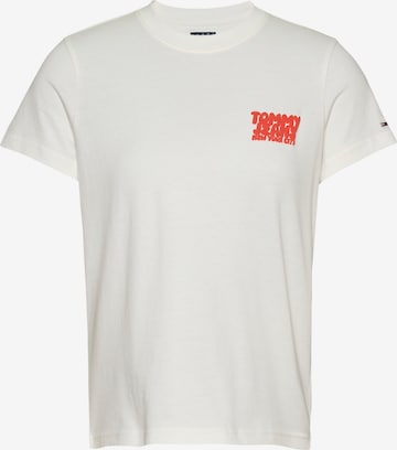 T-shirt Tommy Jeans en blanc : devant