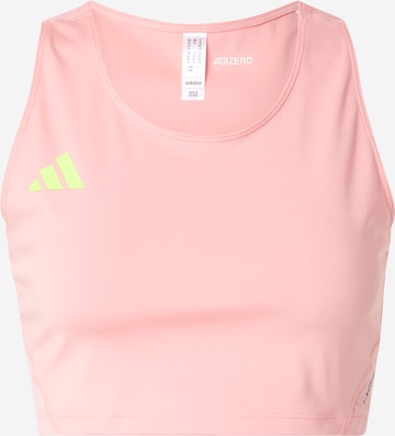 ADIDAS PERFORMANCE Sporttopp 'ADIZERO' i rosa: framsida