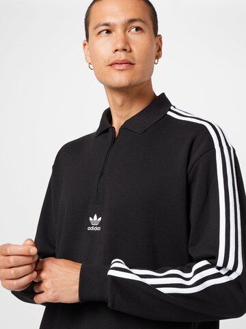 ADIDAS ORIGINALSSweater majica 'Adicolor 3-Stripes ' - crna boja