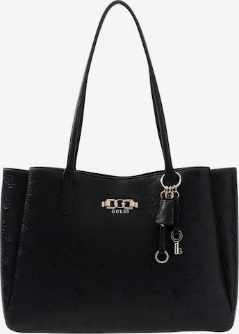 Borsa a spalla 'ANISE' di GUESS in nero: frontale