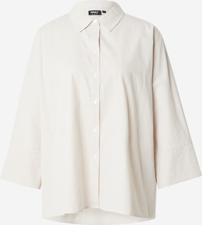 ONLY Bluse 'ONLAUGUSTA' in taupe / weiß, Produktansicht