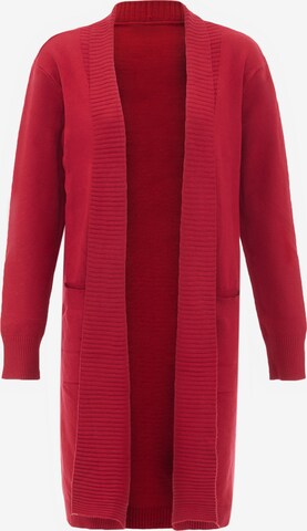 dulcey Gebreid vest in Rood: voorkant