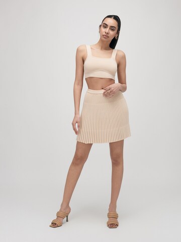 ABOUT YOU x VIAM Studio Top 'Jessica' in Beige: predná strana