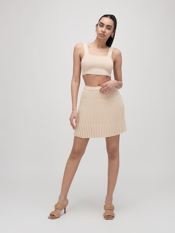 ABOUT YOU x VIAM Studio - Top 'Jessica' en beige: frente