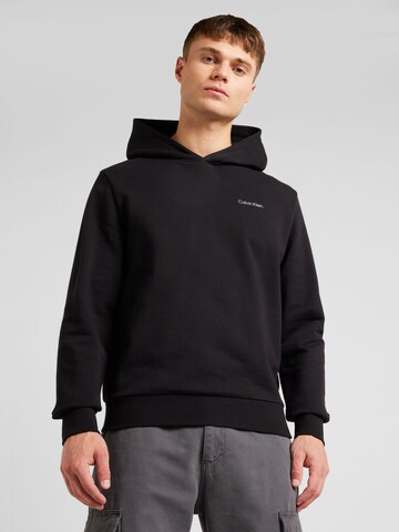 Calvin Klein Sweatshirt in Zwart: voorkant