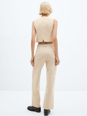 Regular Pantalon 'ELINA' MANGO en beige