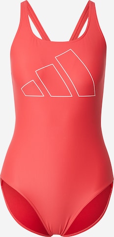 ADIDAS PERFORMANCE Sportsbadedragt 'BIG BARS' i rød: forside