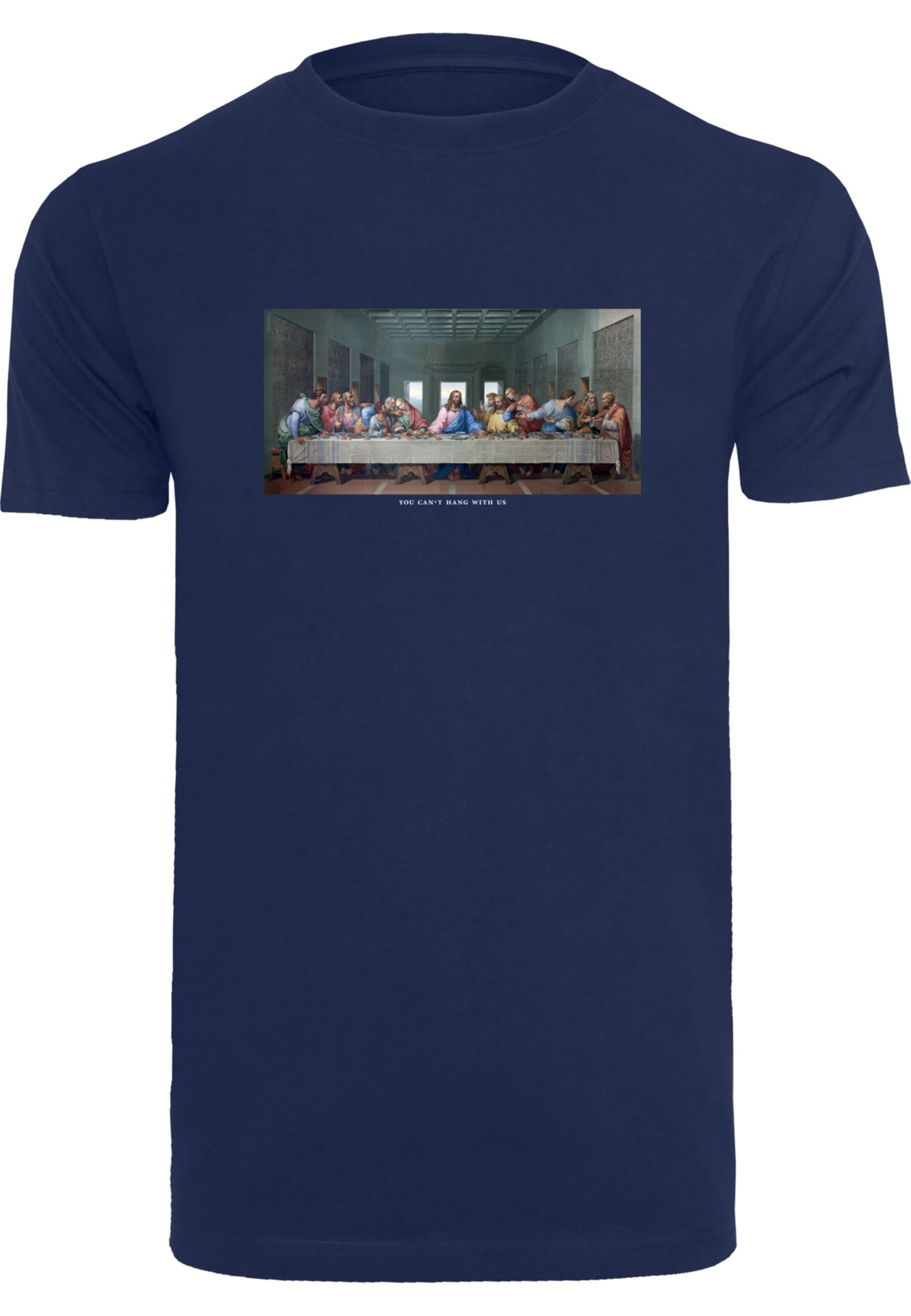 MT Men Shirt 'Can't Hang With Us' in Blauw: voorkant