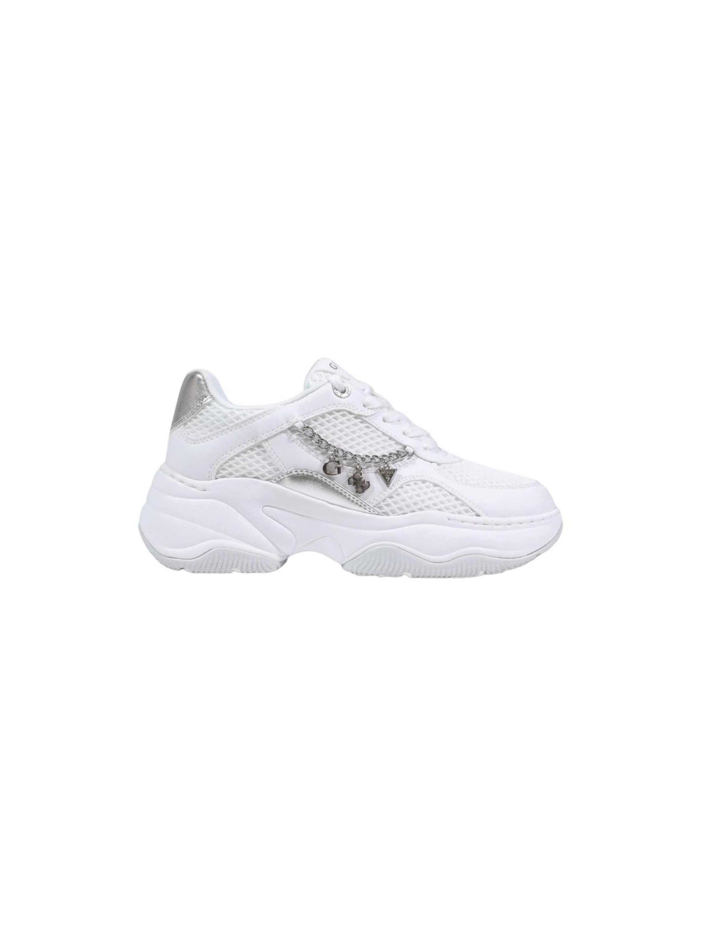 Sneaker bassa 'HARPAA FLPHAR ELE12' di GUESS in bianco: frontale