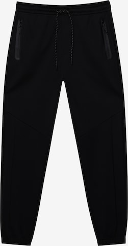 Pull&Bear Spodnie w kolorze czarny: przód