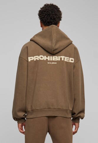 Prohibited Sweatjacke in Braun: predná strana