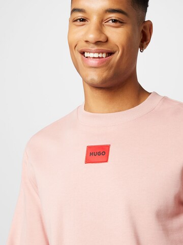 Sweat-shirt 'Diragol' HUGO en rose