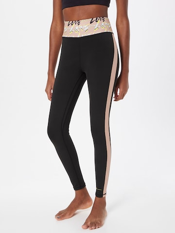 DELICATELOVE Skinny Sporthose 'Love' in Schwarz: predná strana