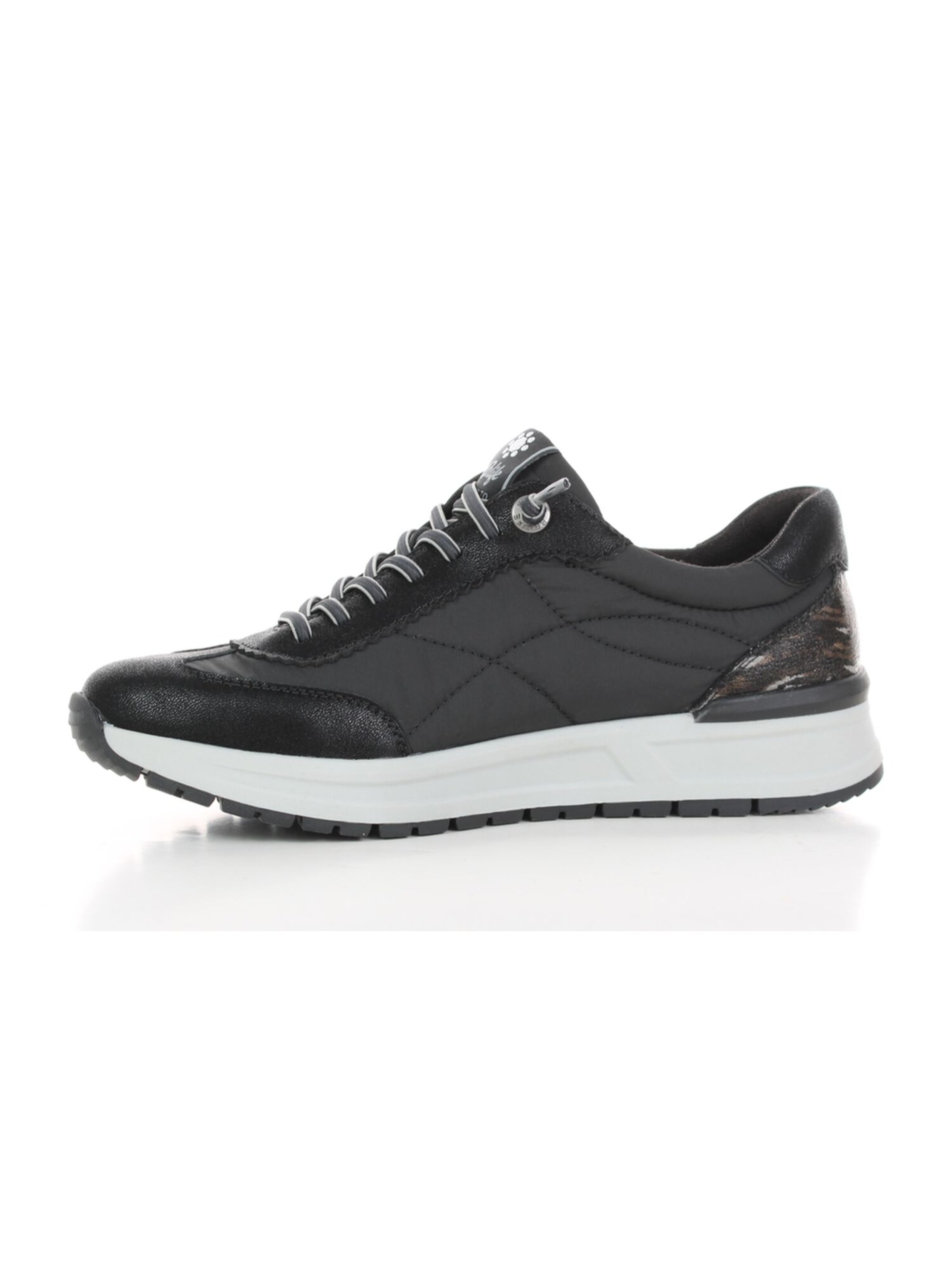 Relife Platform trainers in Black: front