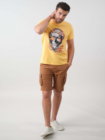 T-Shirt 'Jek' Deeluxe en jaune