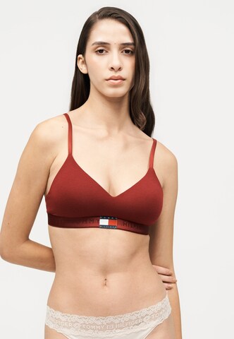Tommy Hilfiger Underwear Сутиен с триъгълни чашки Сутиен в червено: отпред