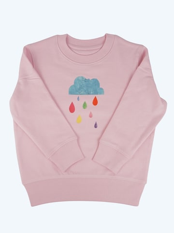 MelaDi Sweatshirt 'Regenwolke' in Roze: voorkant