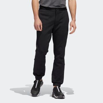 ADIDAS SPORTSWEAR Regular Sports trousers in Black: front