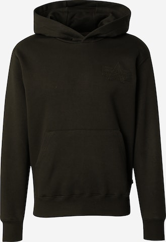 ALPHA INDUSTRIES Sweatshirt 'Coach' in Schwarz: Vorderseite
