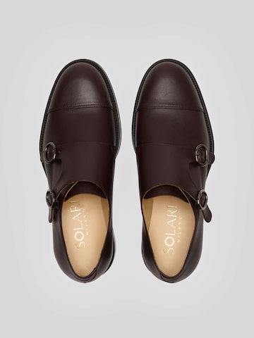Solari Milano Schnürschuh 'Monk Strap'‌‌‌‌‌‌‌‌ in Braun
