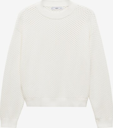 Pull-over 'PAOLA' MANGO en blanc : devant