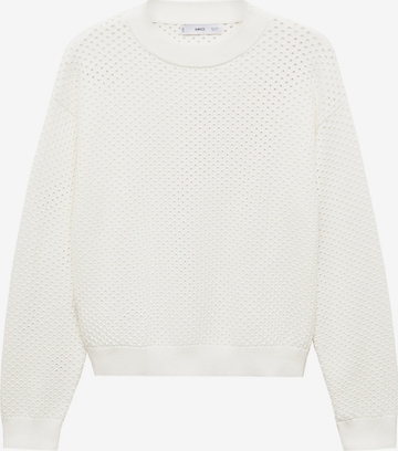 MANGO Pullover 'PAOLA' in Weiß: predná strana